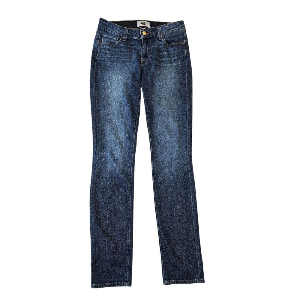 Paige Jimmy Jimmy Skinny Jeans Size 24 Dark Wash Denim Womens Casual Wear